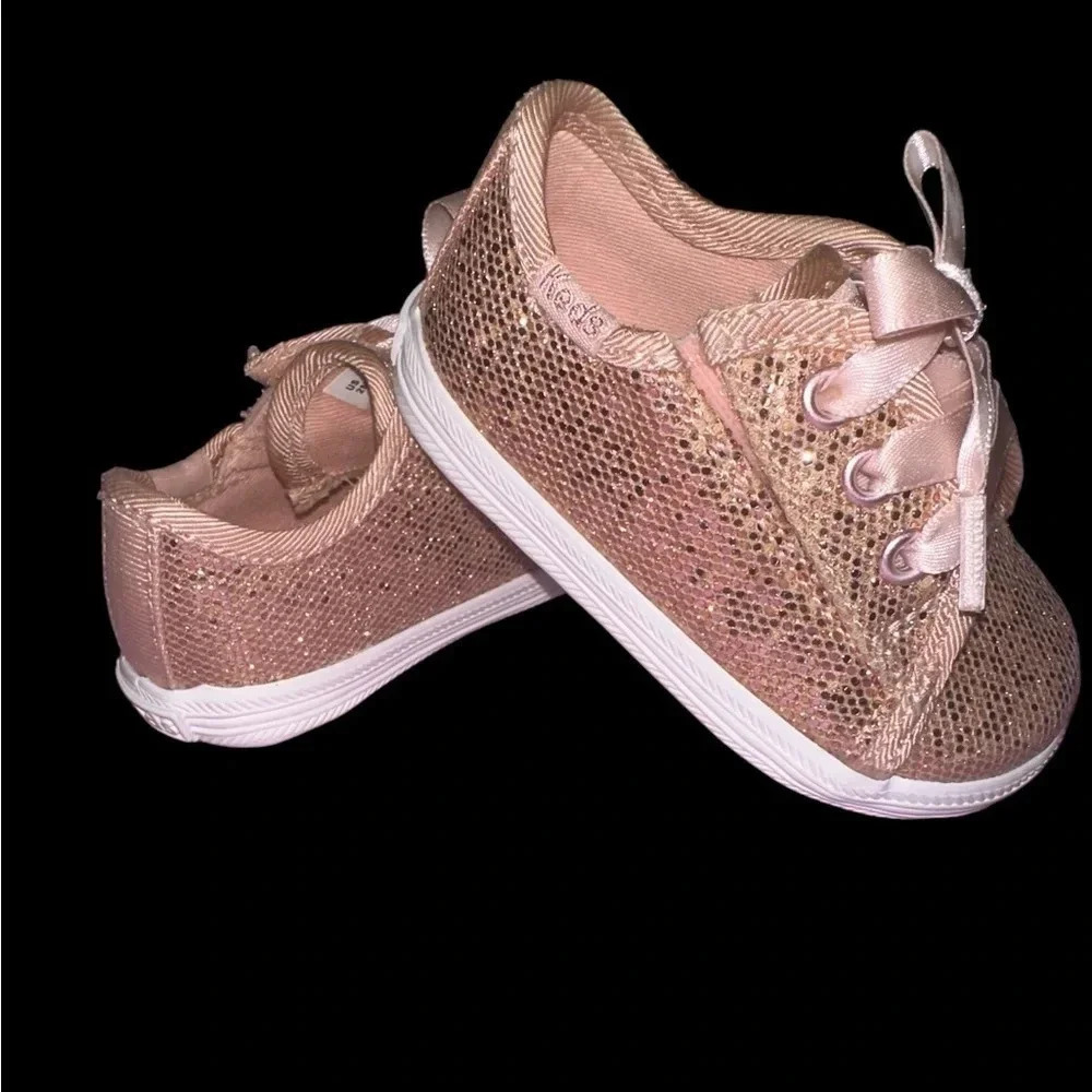 KEDS Kickstart Crib Celebrations Sneaker size 1, color Gold - Picture 3 of 7